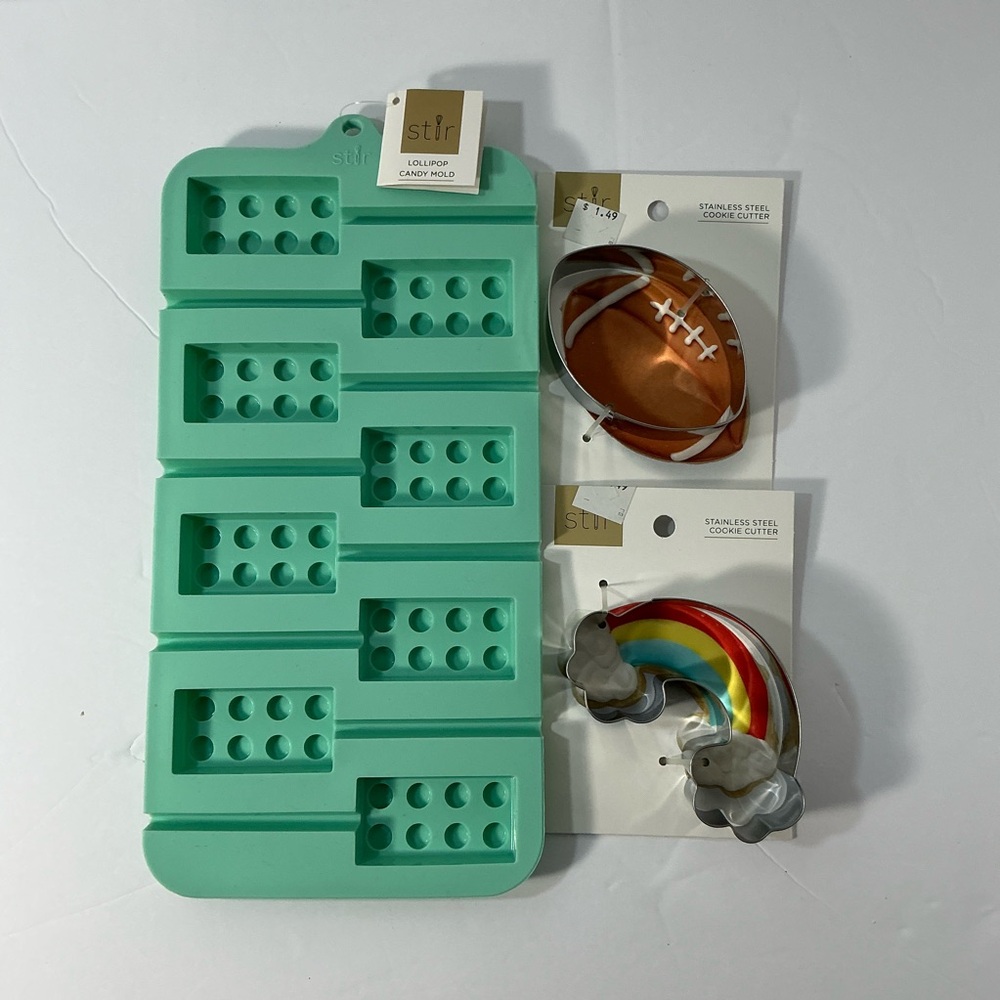 Silicone Candy Mold and Cookie Cutters Set